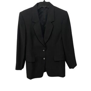 Women's Classic Long Sleeve Suit Jacket. Black. Medium. Business Casual. Preppy
